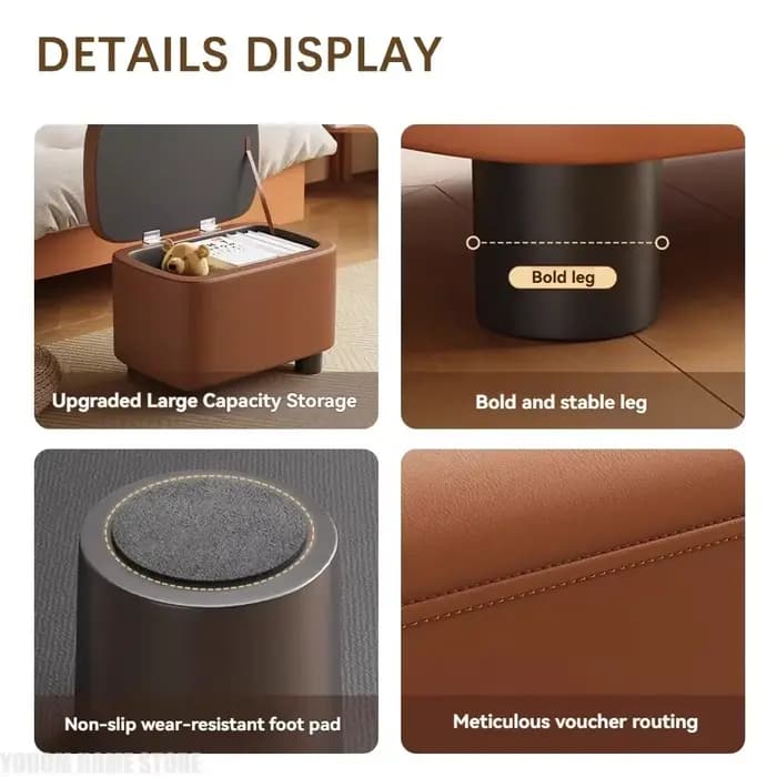 Moderne Simple organisateur tabouret poufs créatif ménage confortable canapé rembourré salon