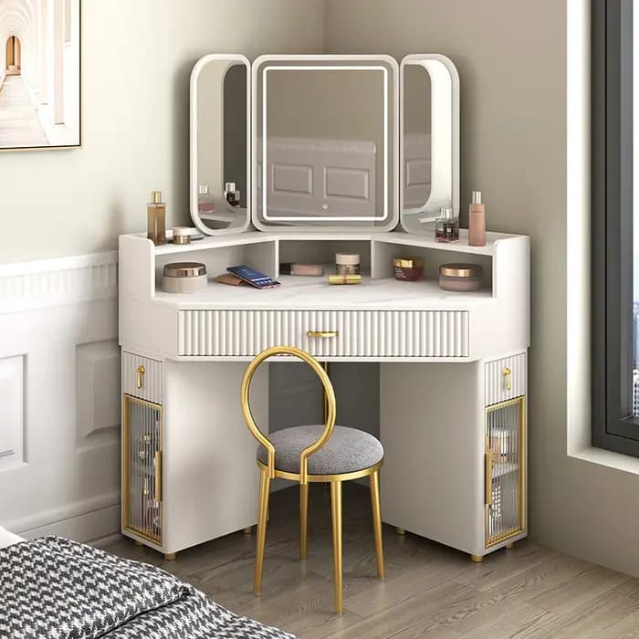 Tables de maquillage de luxe en bois massif