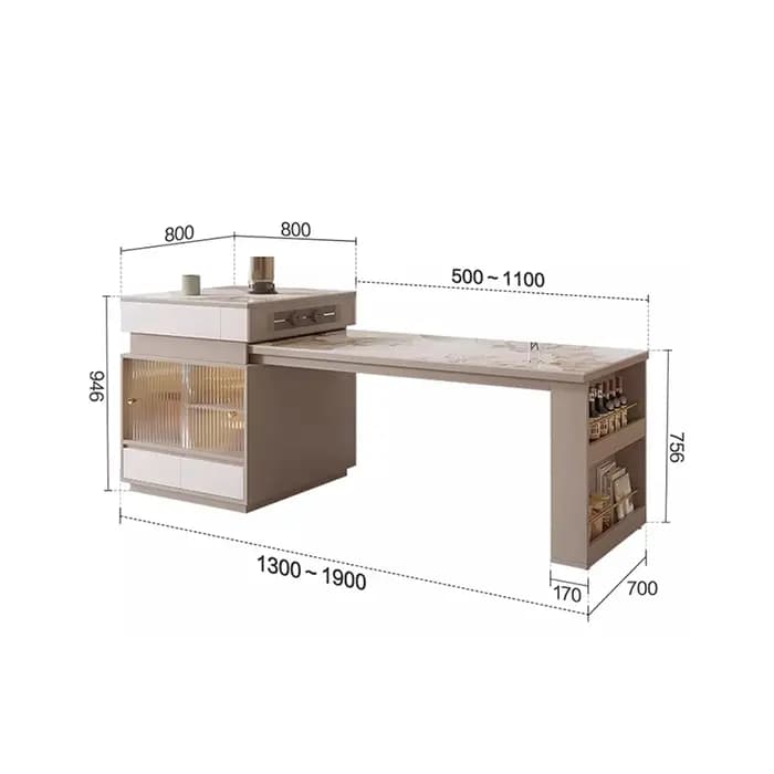 Îles De cuisine au Design moderne
