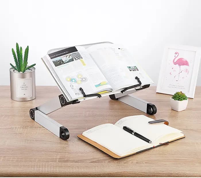 Support de livre de lecture pliable