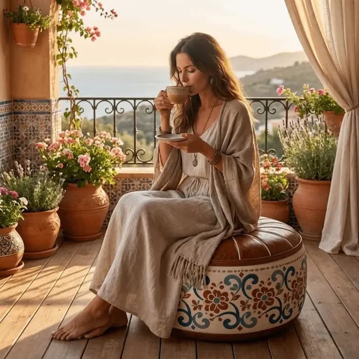 Housse de pouf de canapé de style bohème en cuir PU, pouf de rangement non rembourré, pliable, grande capacité, sac de rangement pour vêtements, chambre à coucher