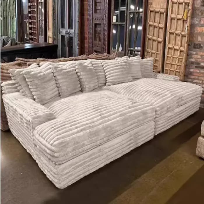 Coussin de canapé à Compression personnalisable en velours côtelé