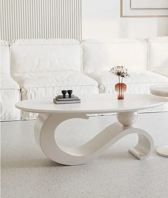 Tables basses Design De luxe pieds moderne petite Table basse extérieure blanche milieu du siècle Ta