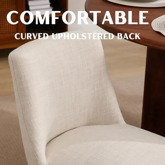 Ensemble de 6 chaises de salle à manger confortables avec dossier, chaises d'appoint de cuisine remb
