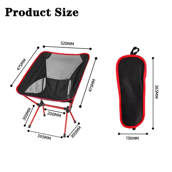 Chaise lunaire pliante portable ultralégère avec poignées, chaises de camping en plein air, plage, p