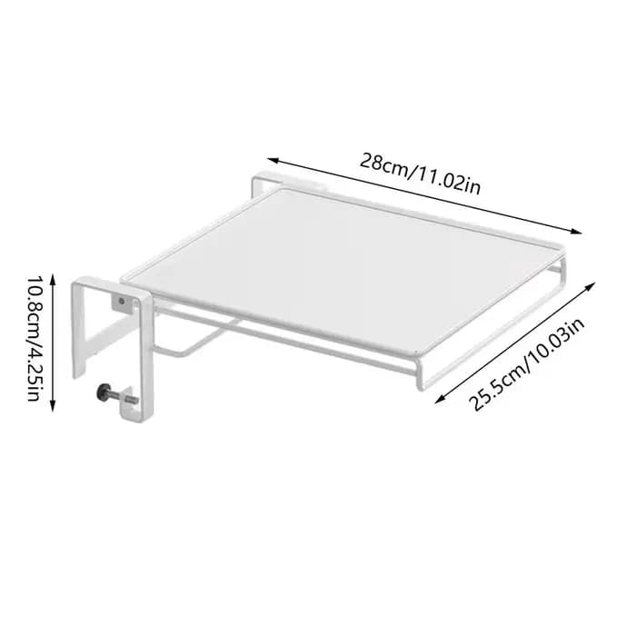 Meuble pliable mural, bureau, table de buanderie, étagère de cuisine gain de place avec porte-servie