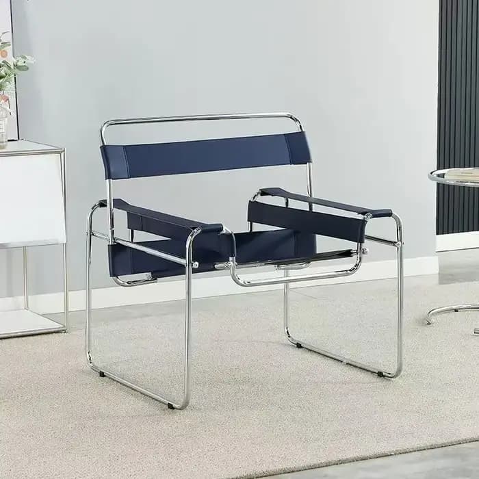 Fauteuil d'appoint de salon avec structure en fer