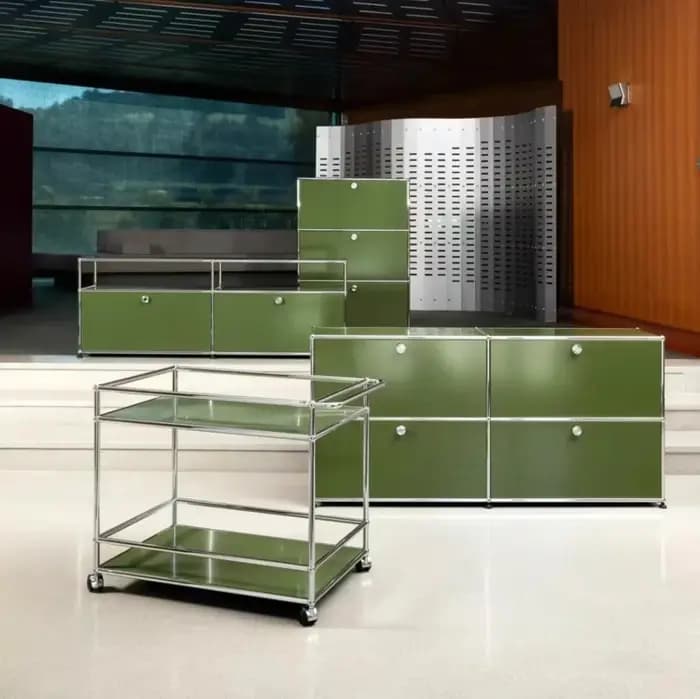 Buffet armoires de rangement combinaison modulaire cadre métallique pour salon tiroirs de bureau personnalisable grand
