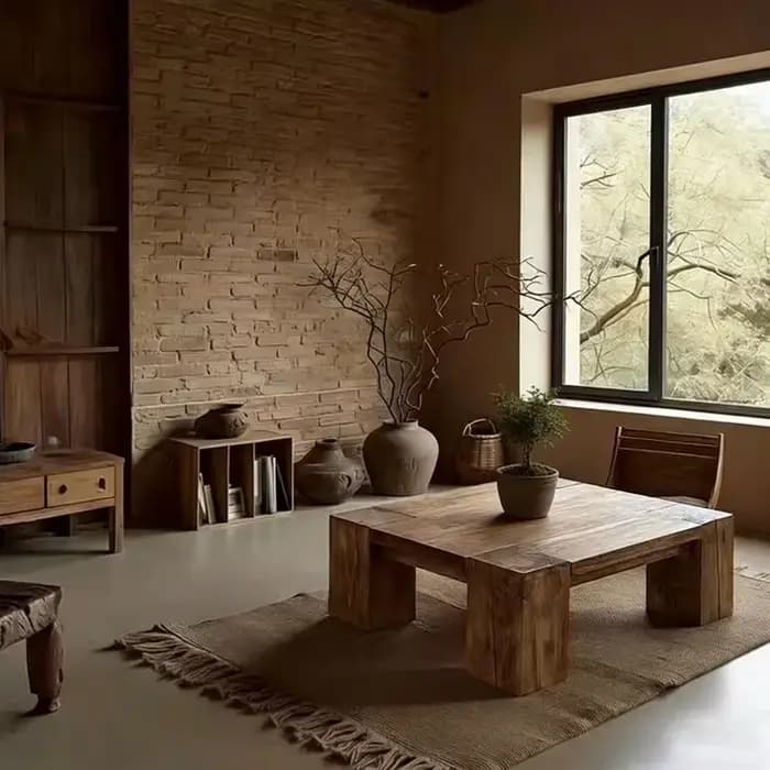 Table basse moderne en bois