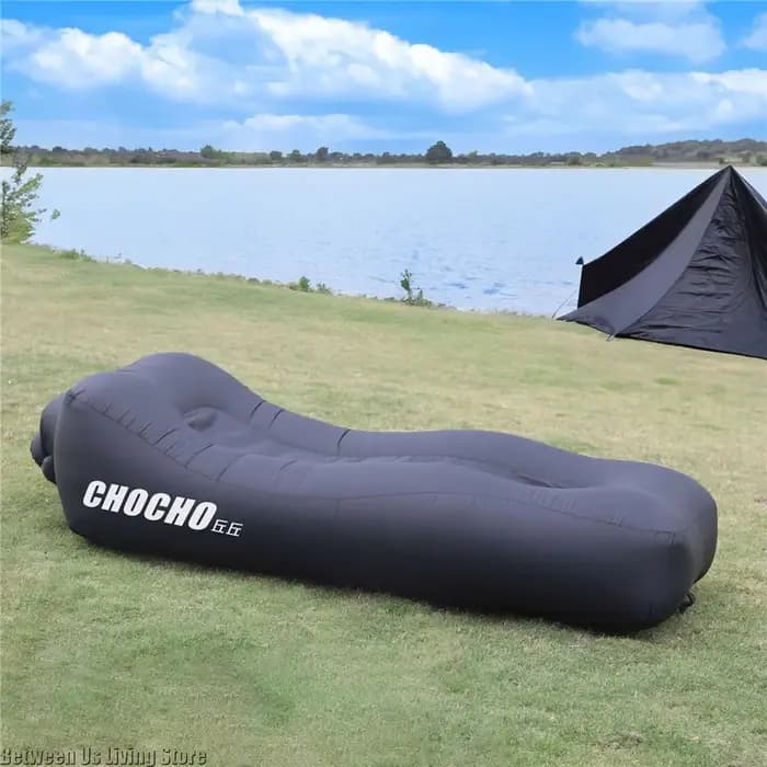 Canapé-lit gonflable de luxe – Conception extra large sans rouleau pour la plage, le jardin et l'int