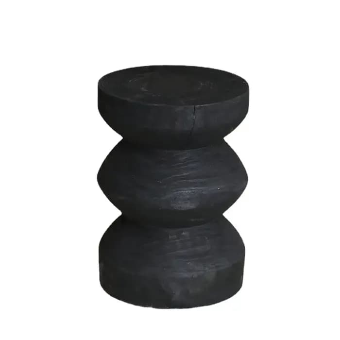MOMO-Petite table d'appoint en bois, tabouret bas original, Wine--sabi, B & B, décoratif, rétro, boi
