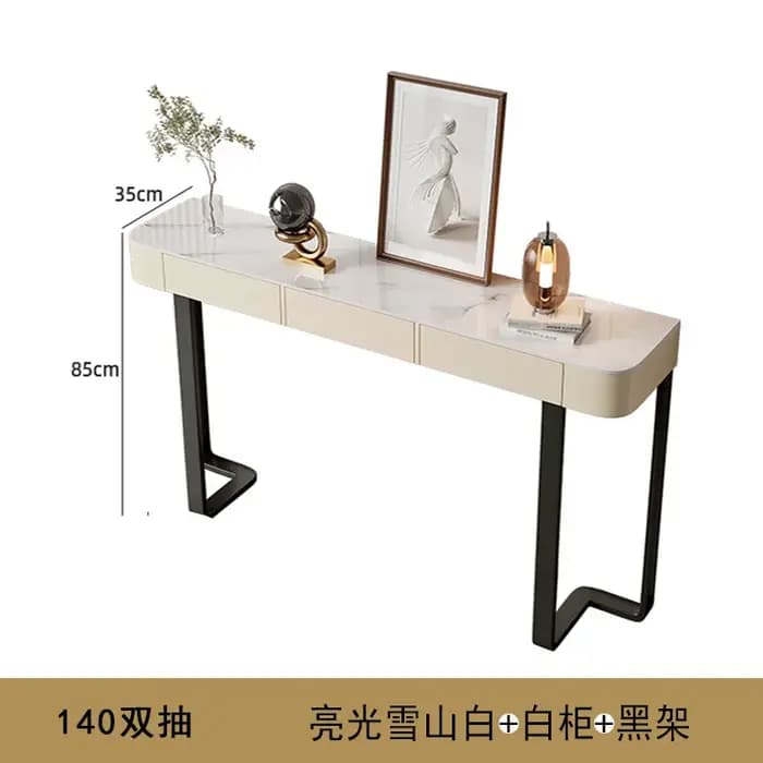 Table console de luxe contemporaine, table d'entrée industrielle populaire, table multifonctionnelle, mesa entrada, meubles pour la maison