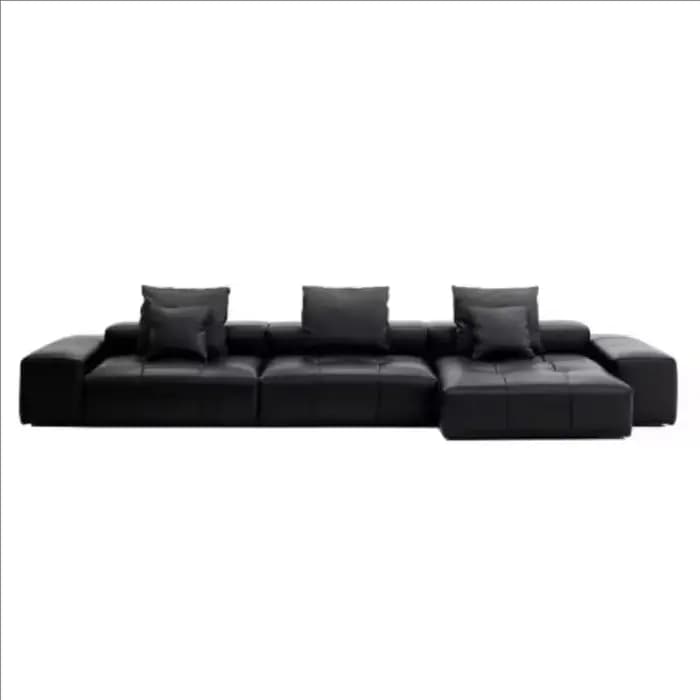 Salon européen canapé de Compression noir luxe grand cinéma