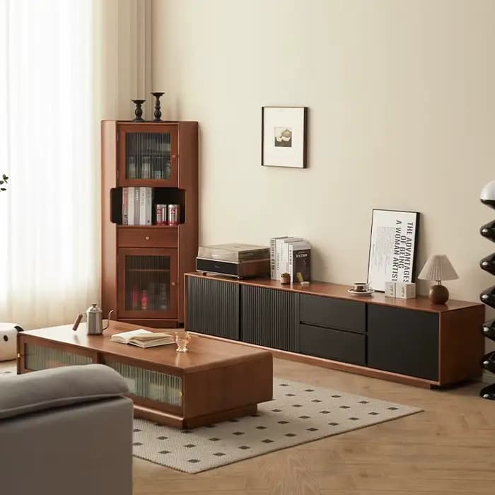 Meuble Tv rond Unique Glamour français rétro élégant