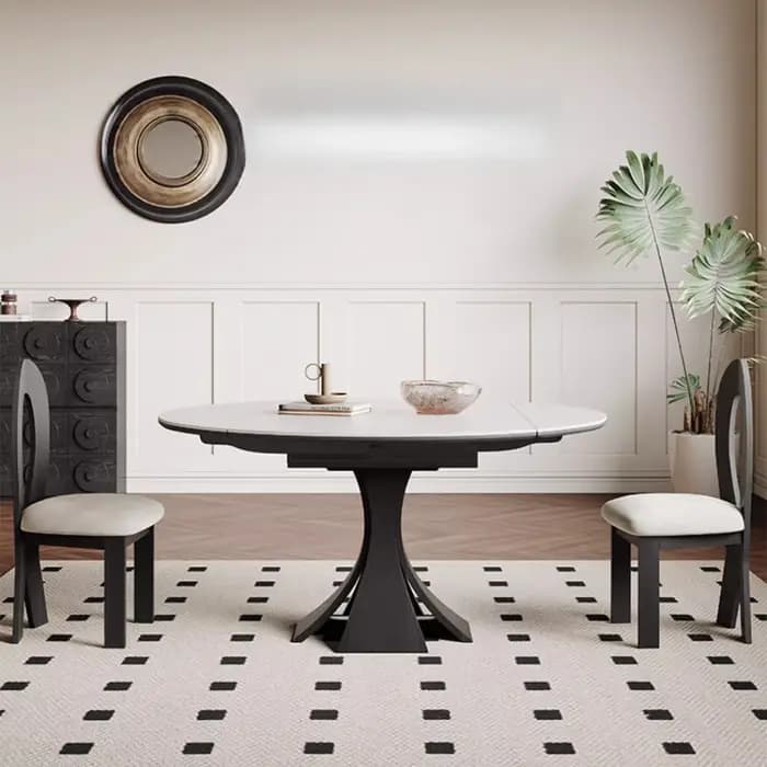 Table à manger Vintage moderne salon pieds Design blanc