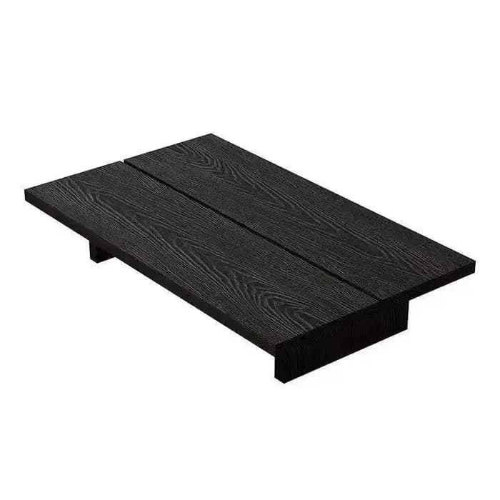 Tables basses vintage en bois massif noir