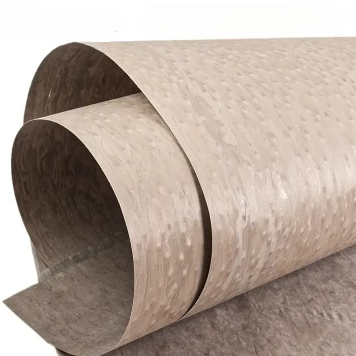 Placage en bois d'ingénierie œil de chat 58x250cm pour les applications de surfaces durables dans le