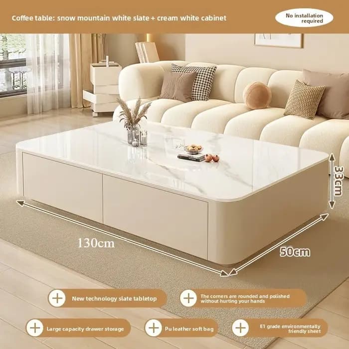 Nordique moderne pas cher mignon Table basse clair Simple concepteur écriture Mesas meubles de salon décoration de luxe