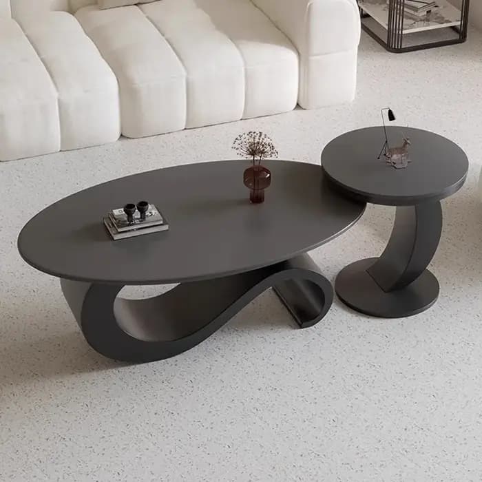Tables basses Design De luxe pieds moderne petite Table basse extérieure blanche milieu du siècle