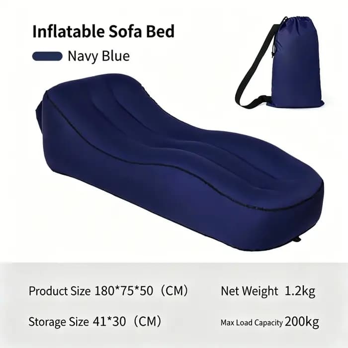 Canapé gonflable portable à gonflage automatique en un clic, chaise longue de plage et de camping, c