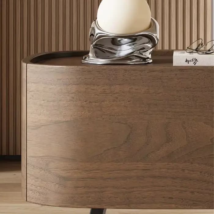 Table de chevet en bois moderne et design noir pour bureau, chambre à coucher et hôtel