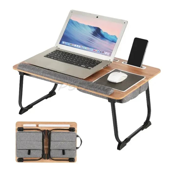 Table pliante pour ordinateur Portable, bureau d'ordinateur, coussin pour personne paresseuse, Table