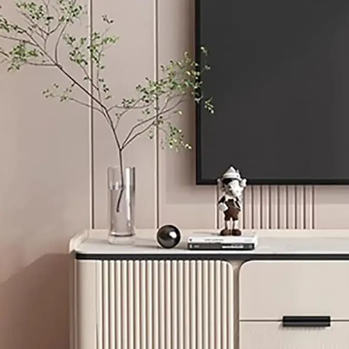 Meuble Tv minimaliste de luxe Unique avec rangement beauté Premium