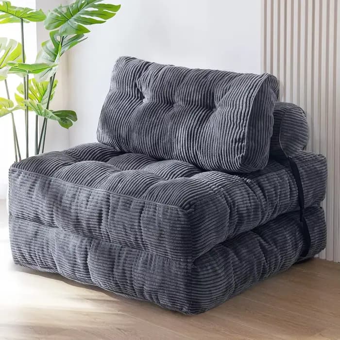 Canapé-lit pliant, chaise-lit convertible avec oreiller, matelas pliable, chaise-lit pliable Portabl