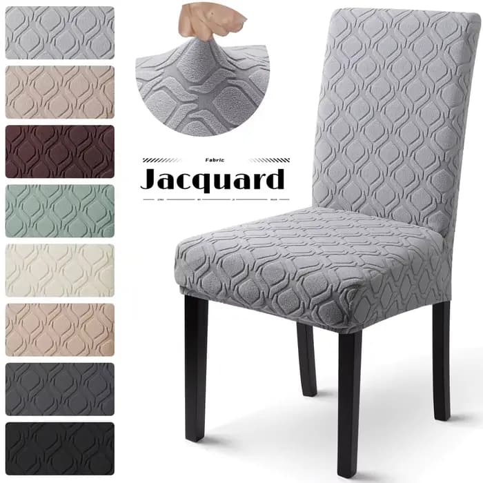 Housses de chaise en Jacquard pour salle à manger et salon