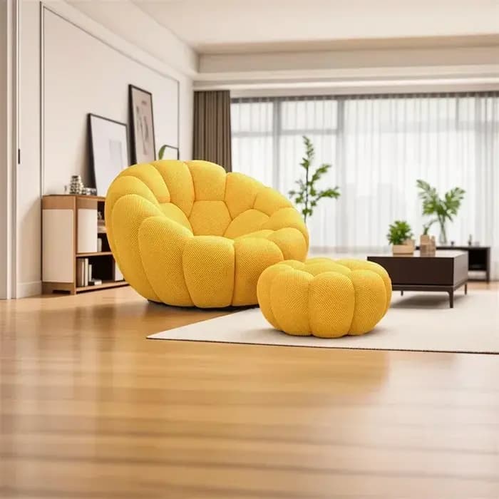 Canapé paresseux citrouille de luxe de styliste italien