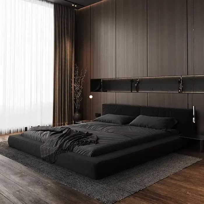 Tête De lit lit à la mode moderne européenne qualité Confortable lit Style américain léger luxe Cama