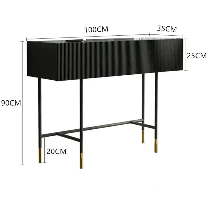 Tables de Console de luxe italiennes, étroites, minimalistes, multifonctions, pour salon, rangement,