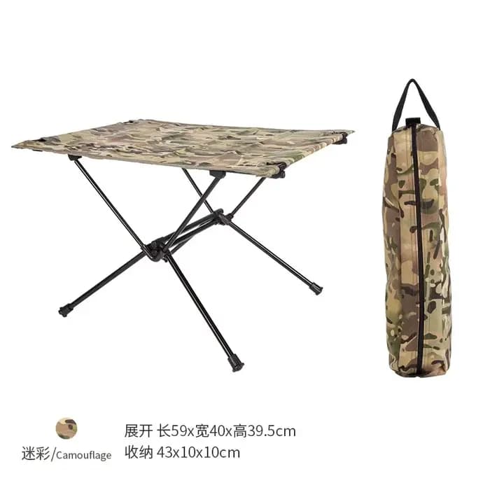 Table pliante portative en tissu