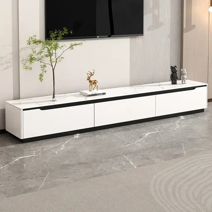 Meubles de télévision de luxe modernes avec tiroirs gain de place supports