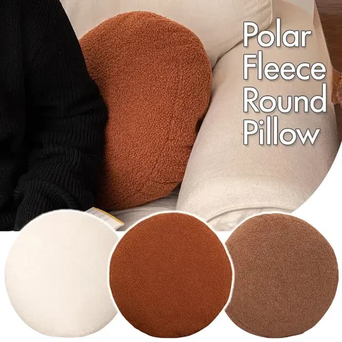 Coussin rond en fourrure de style nordique, nounours doux, housse de coussin, niche, maison moderne, canapé, chevet, décor de fenêtre, tatami, polymères