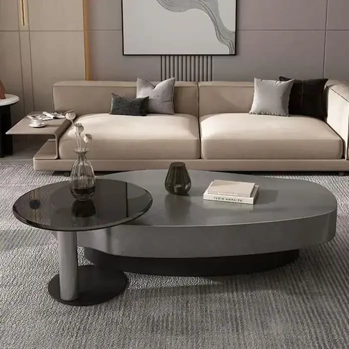 Table basse au design original, table basse antique peu encombrante, table basse coréenne pour réception, table basse postmoderne