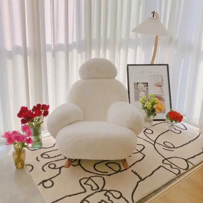 Fret aérien mondial salon balcon loisirs paresseux canapé lumière luxe chambre inclinable nordique c