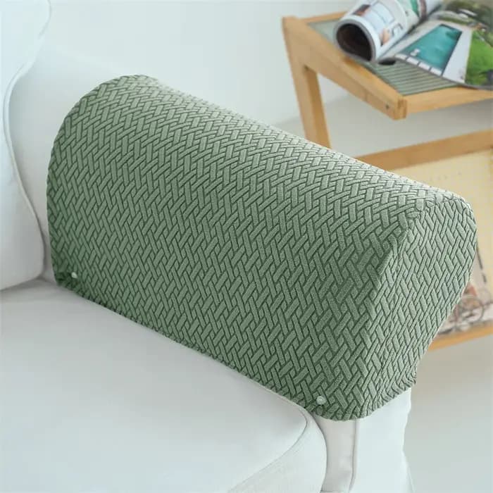 2 pièces/ensemble anti-poussière canapé fauteuil couvre lavable amovible accoudoir chaise housses élastique maison