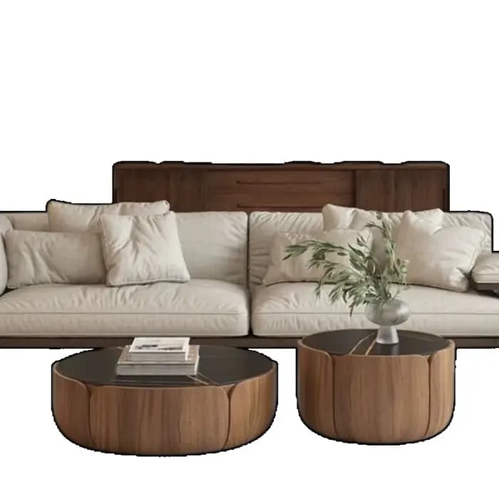 Table basse De sol esthétique Design cadre à couverture rigide