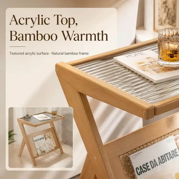 Table d'appoint en forme de Z