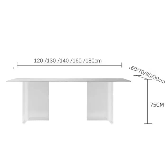 Design minimaliste gain de place Table à manger esthétique moderne créatif Tables à manger Muebles Para Hogar meubles de salle à manger