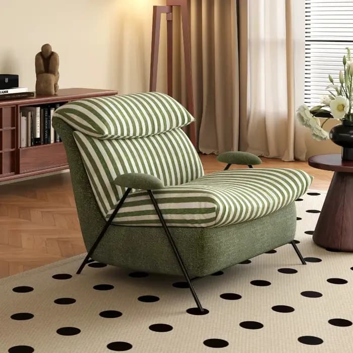 Fauteuils de salon moelleux en cuir