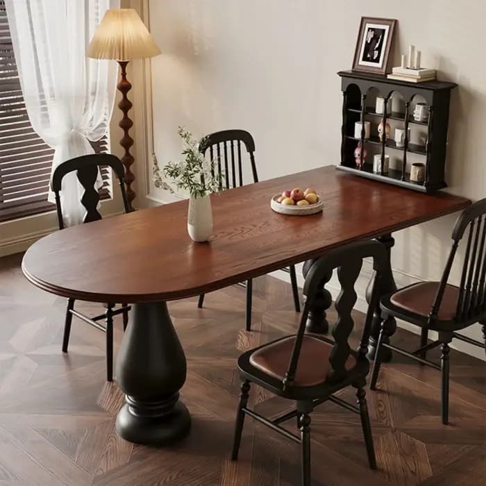 Table à manger moderne en bois