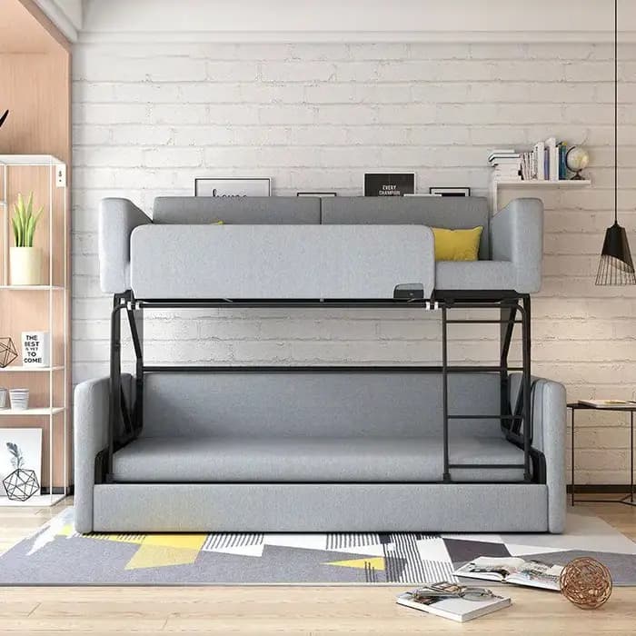 Canapé convertible moderne et confortable pour salon double