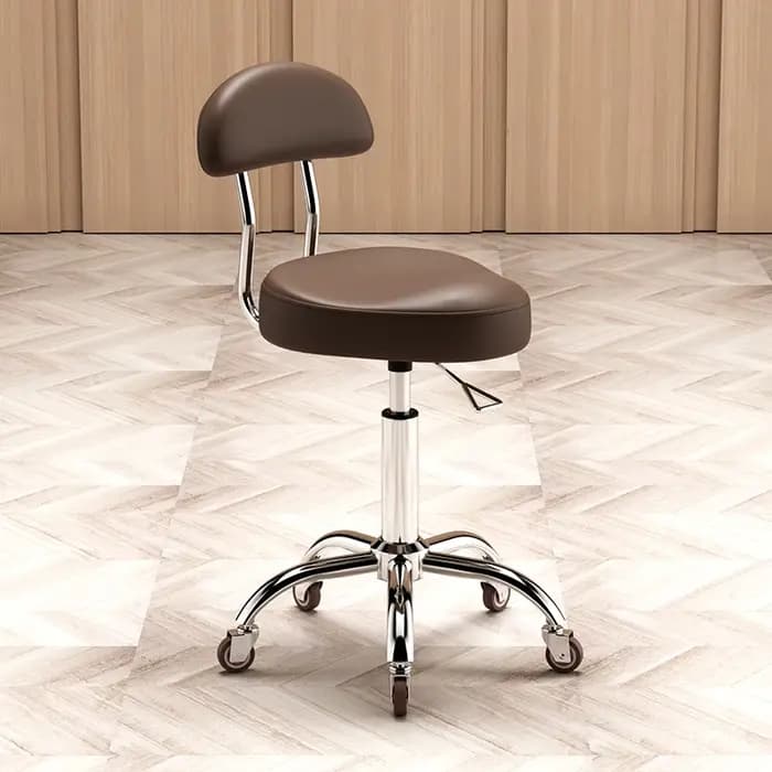 Tabouret de Salon de beauté avec dossier, tabouret pivotant réglable pour techniciens d'ongles, coif