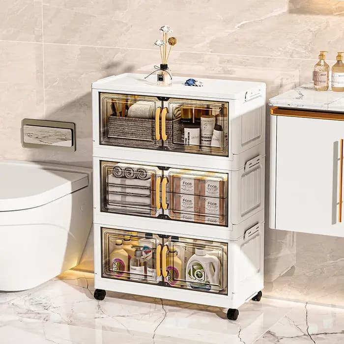 Armoire de rangement double porte pour salon