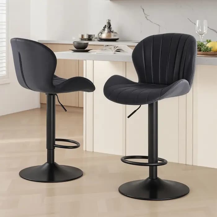 JHK Ergonomique Moderne 360 ° Ensemble de 2 chaises de salle à manger pivotantes