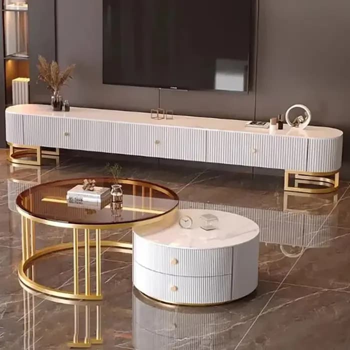 Meuble TV Minimaliste et Élégant avec Tiroirs