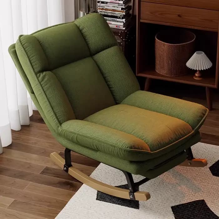 Fauteuil à bascule décontracté rétro pour balcon
