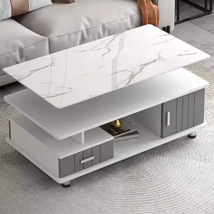 Table basse De rangement sur pied carrée moderne salle à manger Tables basses authentique luxe Mesas De Centro Para Sala décor à la maison